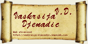 Vaskrsija Đenadić vizit kartica